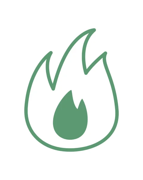 Flame light icon — Stock Vector