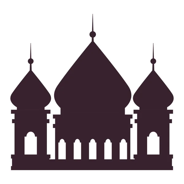 Mezquita musulmana aislada — Vector de stock