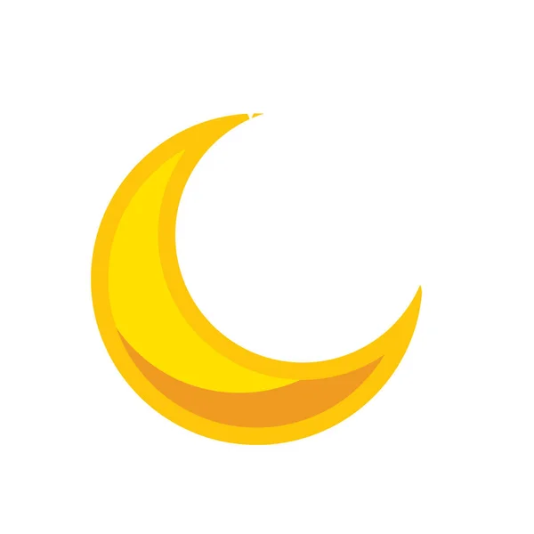 Nattmåne ikon — Stock vektor