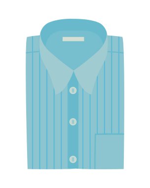 Katlanmış mavi gömlek