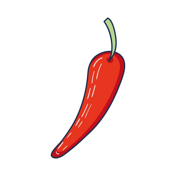 Red chili icon — Stock Vector