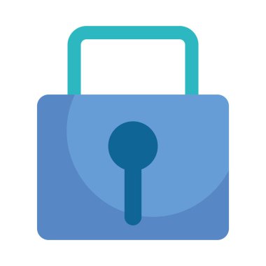 Güvenlik asma kilit simgesi