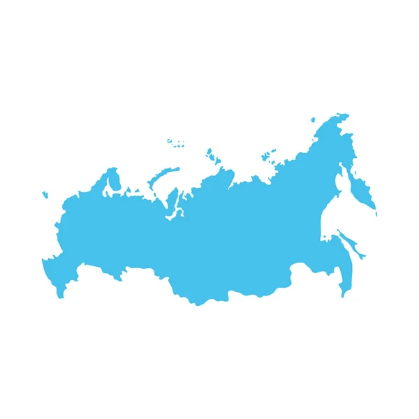 Icona della mappa russia — Vettoriale Stock