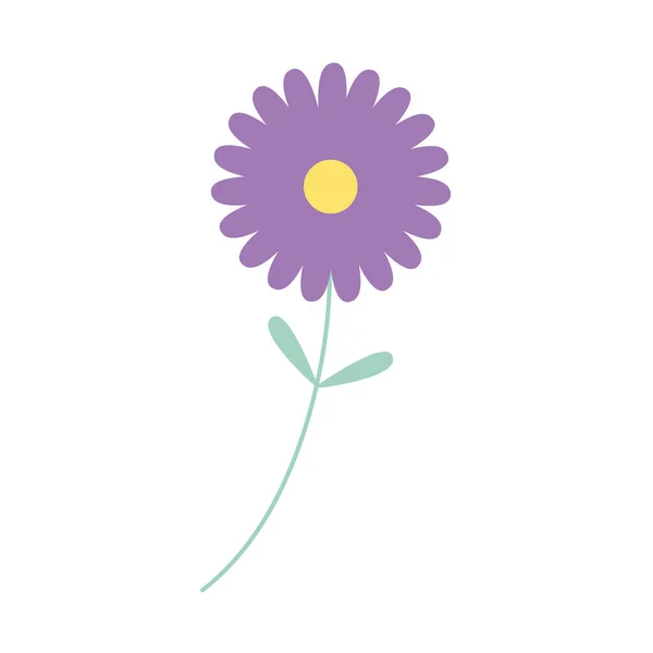Icône de fleur pourpre — Image vectorielle