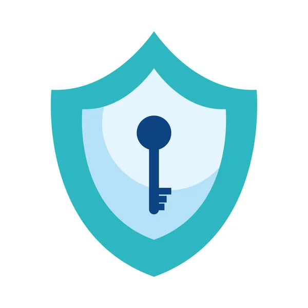 Icono de escudo de seguridad — Vector de stock