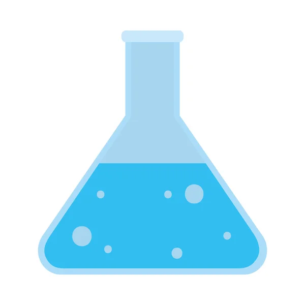 Fles met erlenmeyer — Stockvector