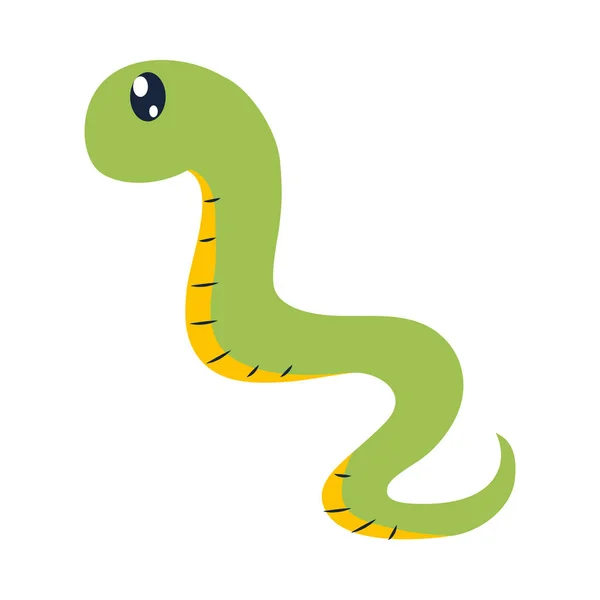 Icône de serpent mignon — Image vectorielle