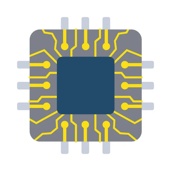 Nano microchip icono — Archivo Imágenes Vectoriales