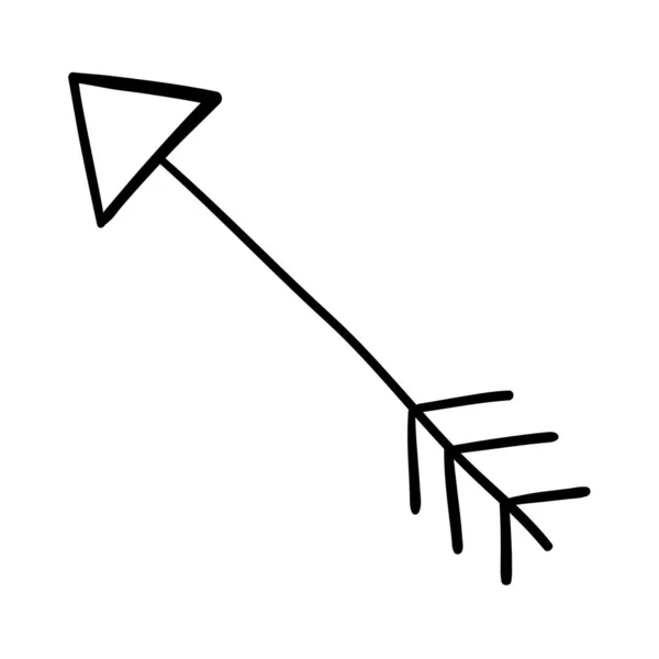 Flèche arc icône — Image vectorielle