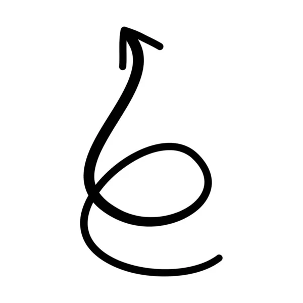 Flèche spirale icône — Image vectorielle