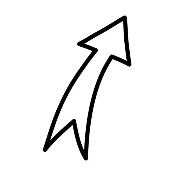Flecha con cola — Vector de stock