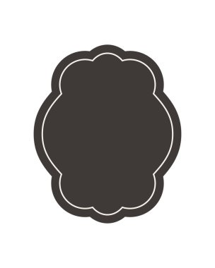 kenarlık çerçeveli etiket