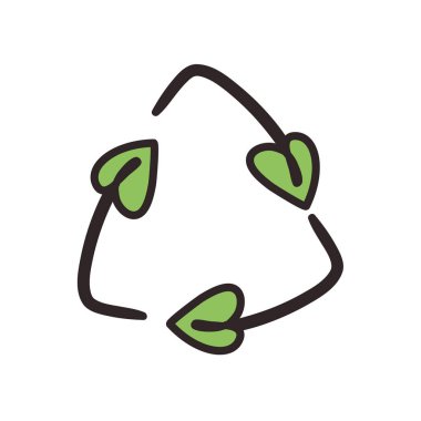 Geri dönüşüm yaprakları sembolü