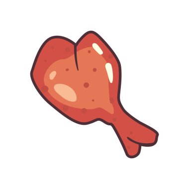 İzole edilmiş tavuk simgesi