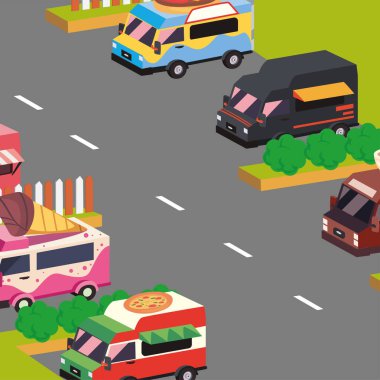 Sokaktaki yemek kamyonları