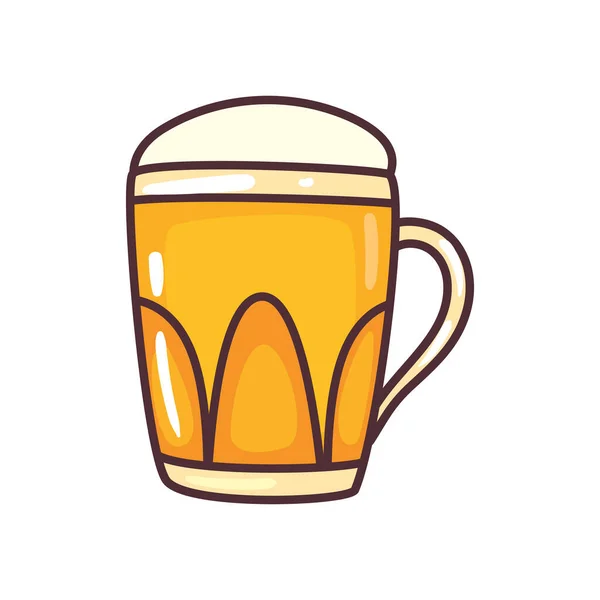 Icono de cristal de cerveza — Vector de stock