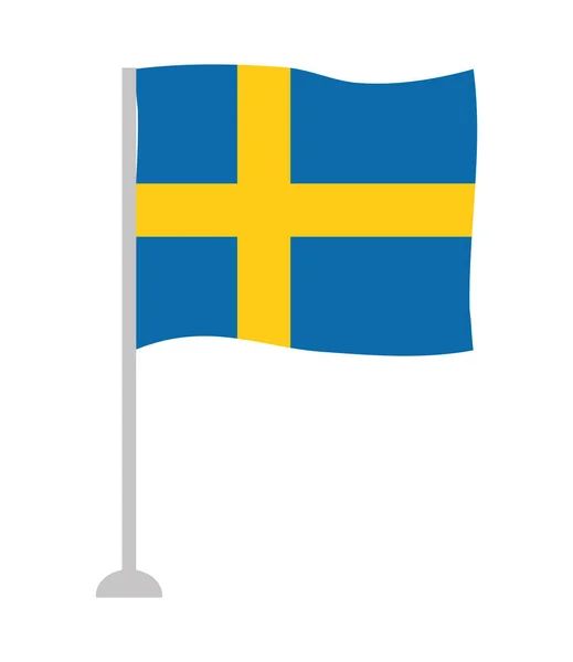 瑞典国旗设计 — 图库矢量图片