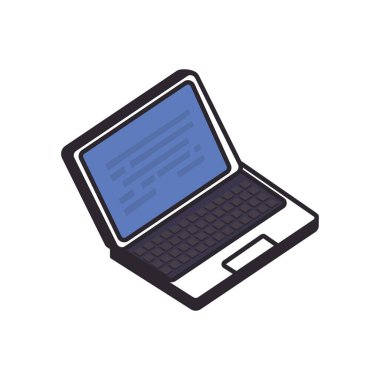 İzometrik dijital laptop