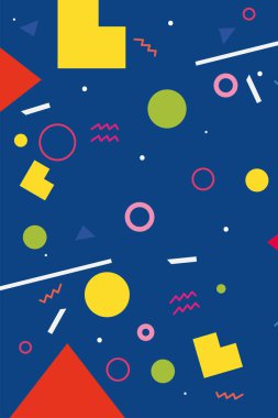 mavi geometrik kapak