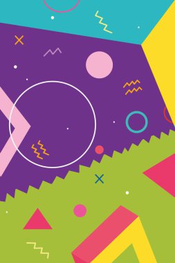 renkli geometrik kapak