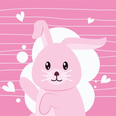 Sevimli tavşan çizgi filmi