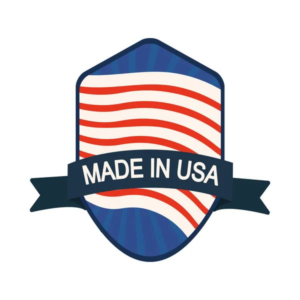 Made in usa badge — Stock Vector