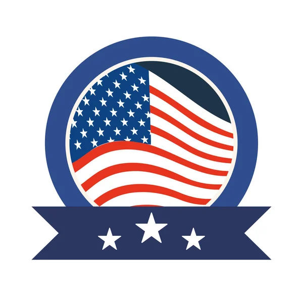 Decorative usa badge — Stock Vector