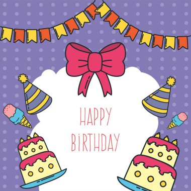 Doğum günü pastaları ve şapkalar