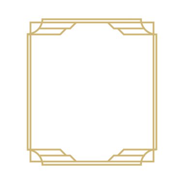 retro art deco çerçeve