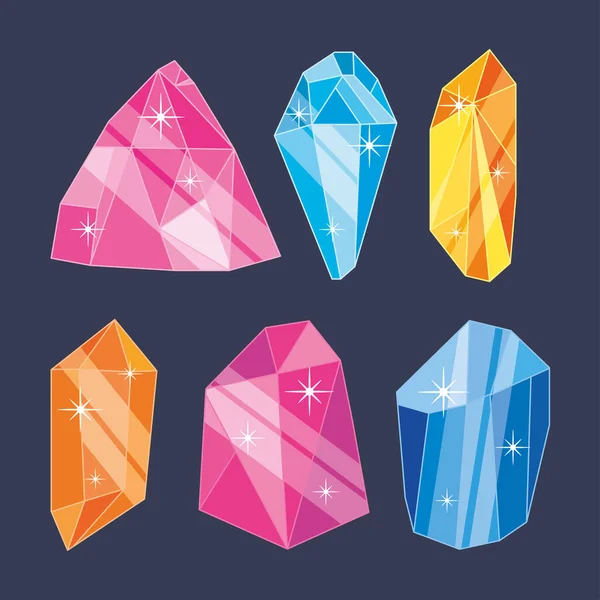 Kristalle glänzen — Stockvektor