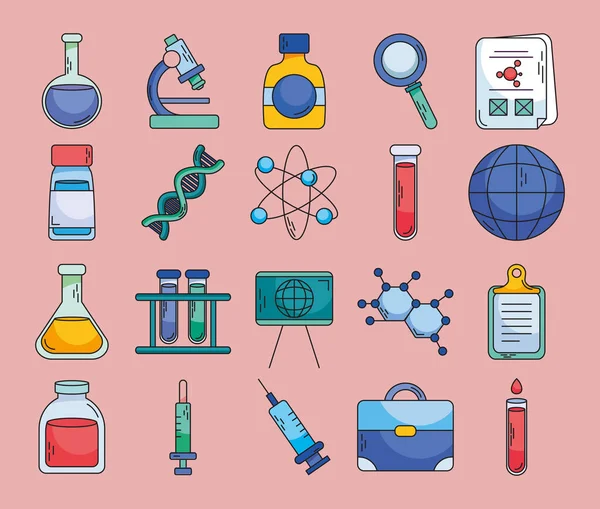 Biotecnologia e química — Vetor de Stock