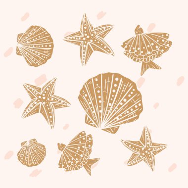 Deniz hayvanı simgesi grubu