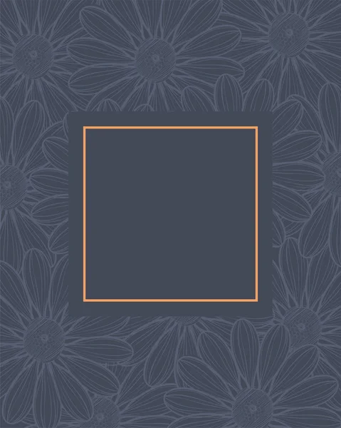 Frame with flowers — Stock Vector