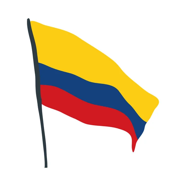 Diseño de bandera de Colombia — Vector de stock