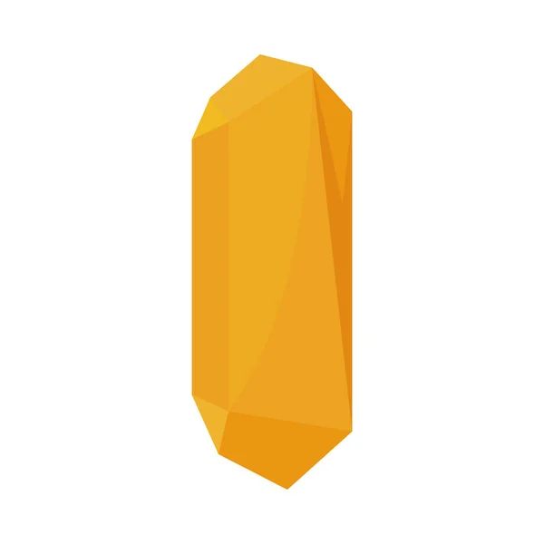 Design de cristal amarelo — Vetor de Stock