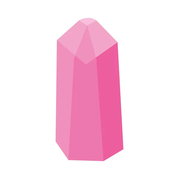 Design de cristal rosa — Vetor de Stock