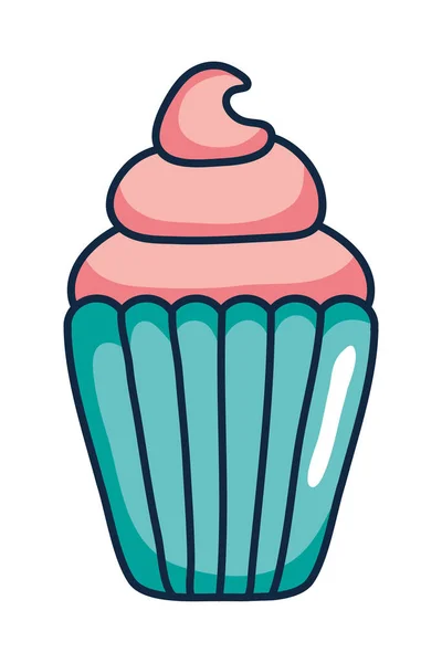 甜纸杯蛋糕图标 — 图库矢量图片