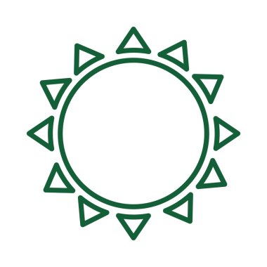 güneş şekli simgesi