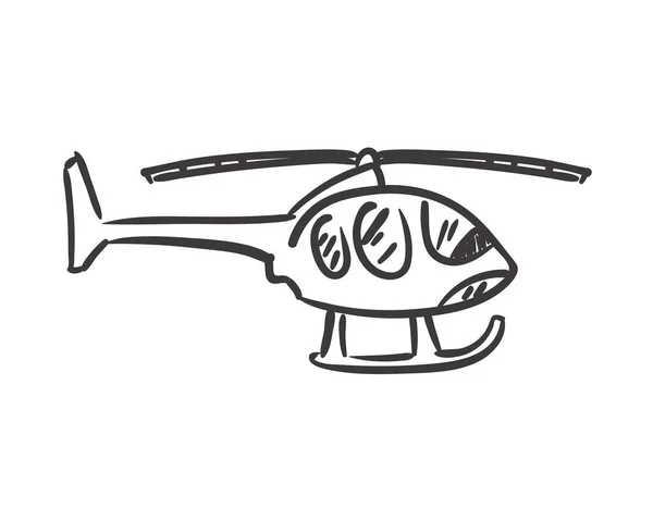 El yapımı helikopter simgesi — Stok Vektör