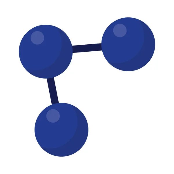 Moléculas trigonais azuis —  Vetores de Stock