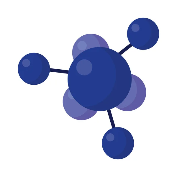 Molécula de carbono azul —  Vetores de Stock