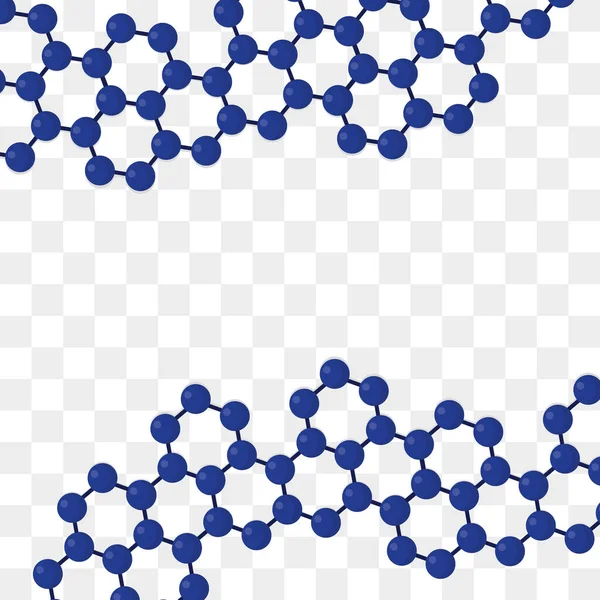 Molecule bonds illustration — Stock Vector