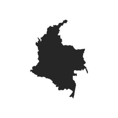 Kolombiya haritası silueti