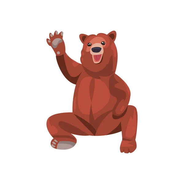 Lindo oso de dibujos animados — Archivo Imágenes Vectoriales