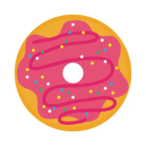 Süße Donut-Ikone — Stockvektor