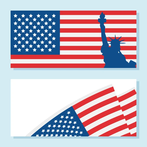 День незалежності США ілюстрації — стоковий вектор
