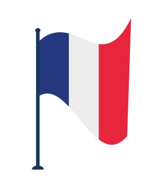 dekoratif Fransa bayrağı