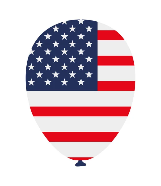 Usa flag balloon — Stock Vector