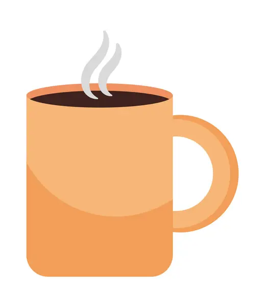 Caneca de café quente — Vetor de Stock