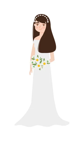 Hermoso diseño de novia — Archivo Imágenes Vectoriales